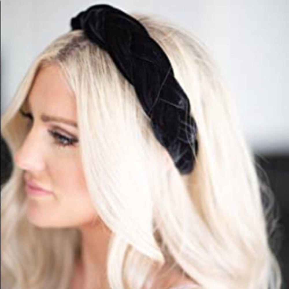 Braided Padded Headband Thick Velvet Hairband